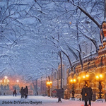 Зима в Москве в исполнении нейросети